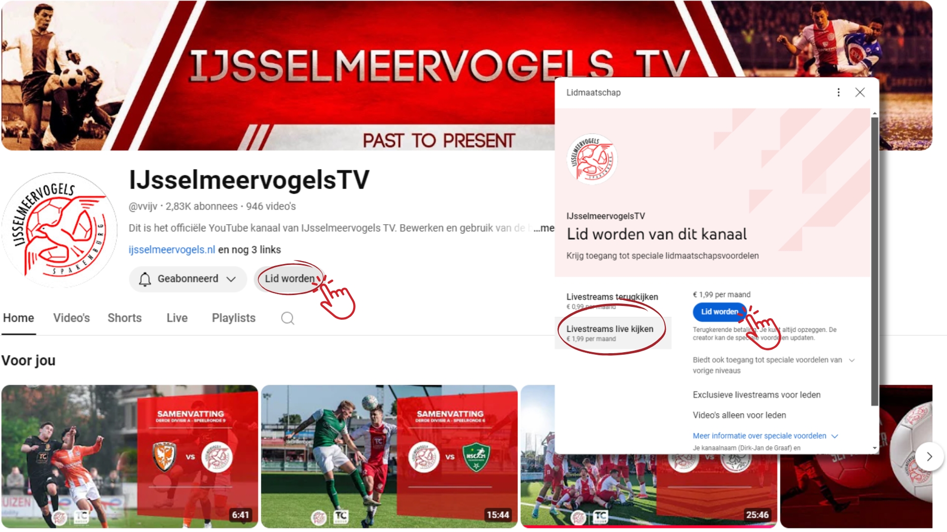 IJsselmeervogelsTV lid worden