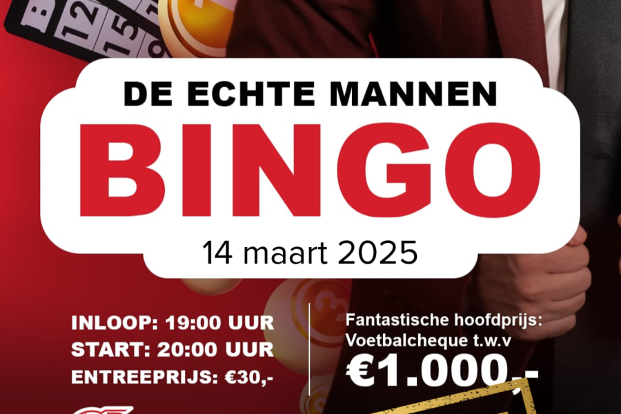 Echte Mannen Bingo 2025